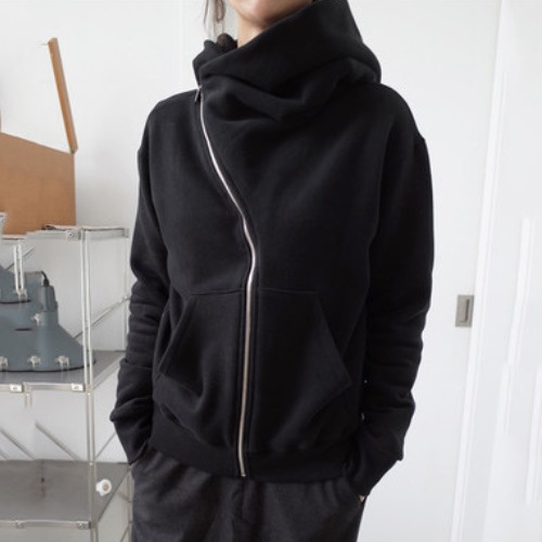 パーカー レディース 春秋コーデ 黒 フォーマル 結婚式 きれいめ 40代30代20代insBF風 フード付 A1627