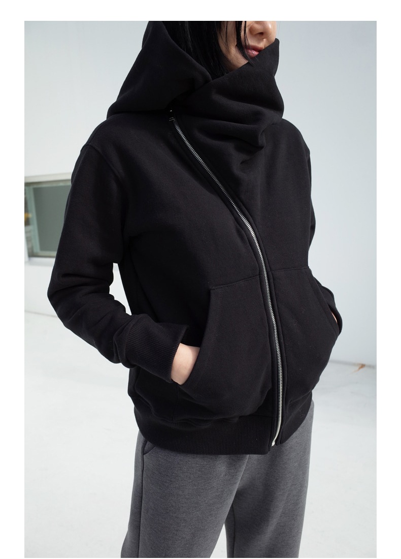 パーカー レディース 春秋コーデ 黒 フォーマル 結婚式 きれいめ 40代30代20代insBF風 フード付 A1627