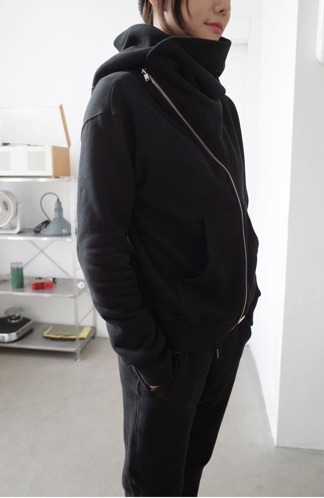 パーカー レディース 春秋コーデ 黒 フォーマル 結婚式 きれいめ 40代30代20代insBF風 フード付 A1627