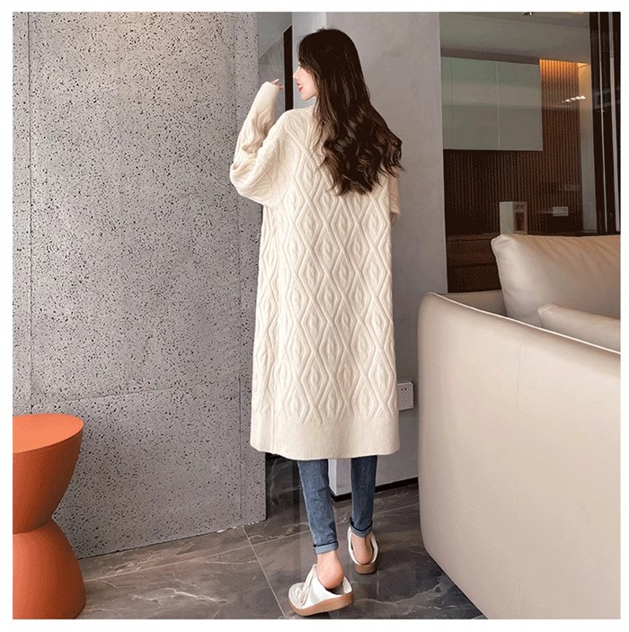 ケーブルニット ニットガウン ニットカーディガン ロング レディース 長袖 厚手 カーディガン ロングカーディガン ポケット付き コーディガン 羽織り ざっくり編み 大きいサイズ ひざ丈 秋冬 体型カ ケーブルニット ニットガウン ニットカーディガン ロング レディース 長袖 厚手 カーディガン ロングカーディガン ポケット付き コーディガン 羽織り ざっくり編み 大きいサイズ ひざ丈 秋冬 体型カ