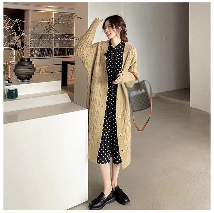 ケーブルニット ニットガウン ニットカーディガン ロング レディース 長袖 厚手 カーディガン ロングカーディガン ポケット付き コーディガン 羽織り ざっくり編み 大きいサイズ ひざ丈 秋冬 体型カ ケーブルニット ニットガウン ニットカーディガン ロング レディース 長袖 厚手 カーディガン ロングカーディガン ポケット付き コーディガン 羽織り ざっくり編み 大きいサイズ ひざ丈 秋冬 体型カ