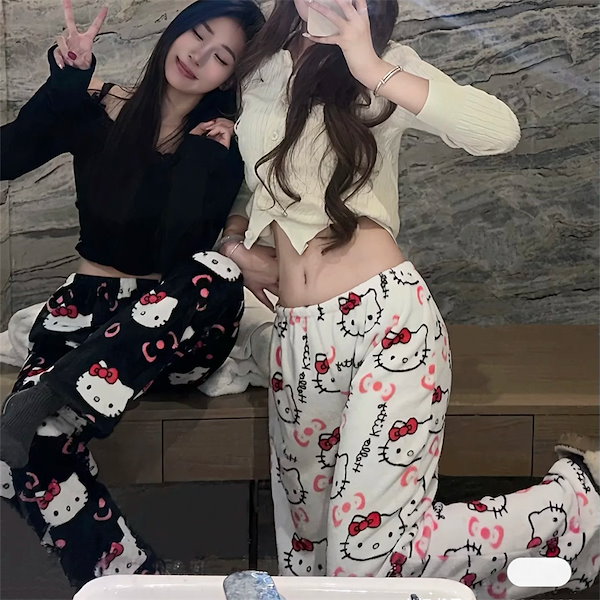 希少　天使キティ　パジャマ　ルームウエア ハローキティ - キティちゃん モコモコルームウェア キティ