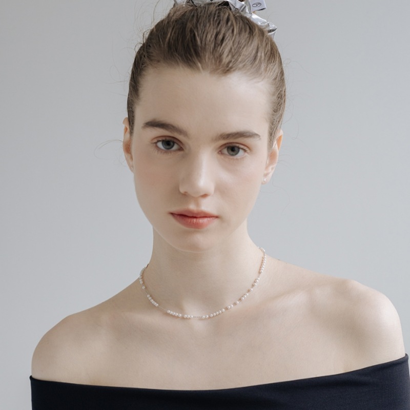 HAS HTY014 光沢ミニパールネックレス HAS HTY014 光沢ミニパールネックレス