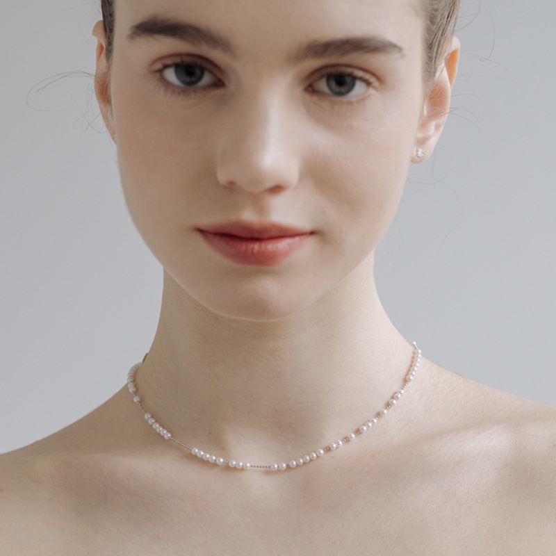 HAS HTY014 光沢ミニパールネックレス HAS HTY014 光沢ミニパールネックレス