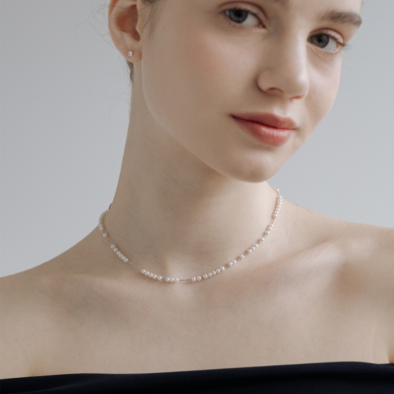 HAS HTY014 光沢ミニパールネックレス HAS HTY014 光沢ミニパールネックレス