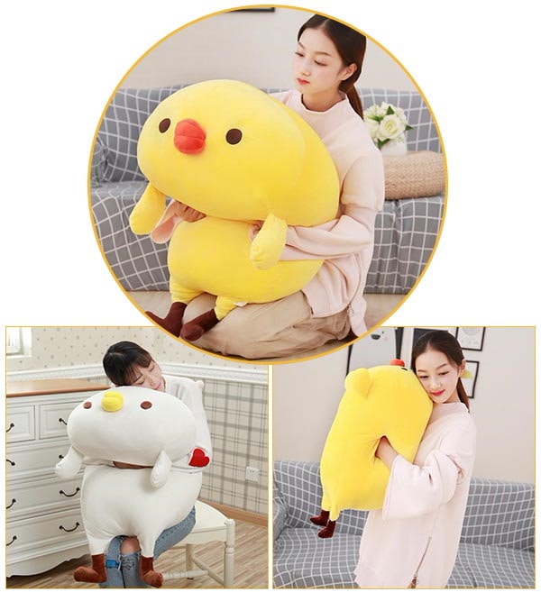 Qoo10] スーパーもちもち ニワトリ ぬいぐるみ