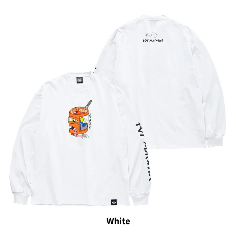トイマシーン メンズ プリント 長袖Tシャツ ロンT TOY MACHINE トップス ロングTシャツ tmpflt10 トイマシーン メンズ プリント 長袖Tシャツ ロンT TOY MACHINE トップス ロングTシャツ tmpflt10