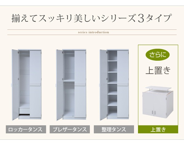 ロッカーシリーズ 上置き 収納 クローゼット 天井突っ張り 耐震 すきま収納