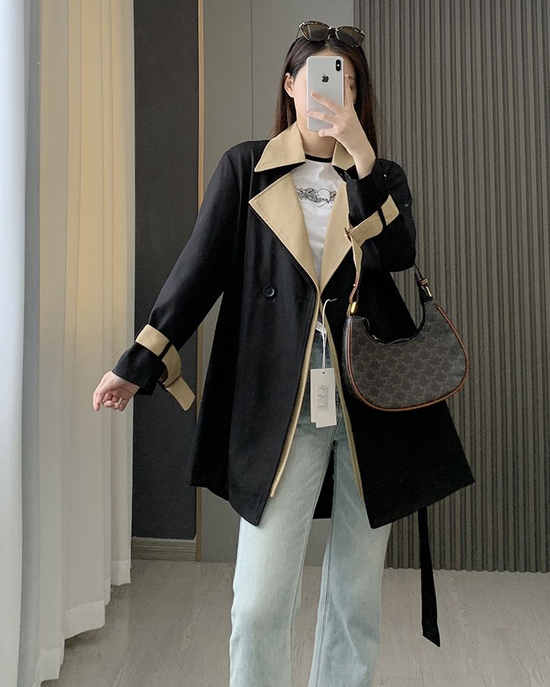 2024新作 春ト レンチコート コディネート おしゃれ 秋 高級感 セミロング 英伦風 気質 コート 流行りコート トップス アウター 通勤 大きいサイズ トトップス 大人っぽチェスターコート 春ト 2024新作 春ト レンチコート コディネート おしゃれ 秋 高級感 セミロング 英伦風 気質 コート 流行りコート トップス アウター 通勤 大きいサイズ トトップス 大人っぽチェスターコート 春ト