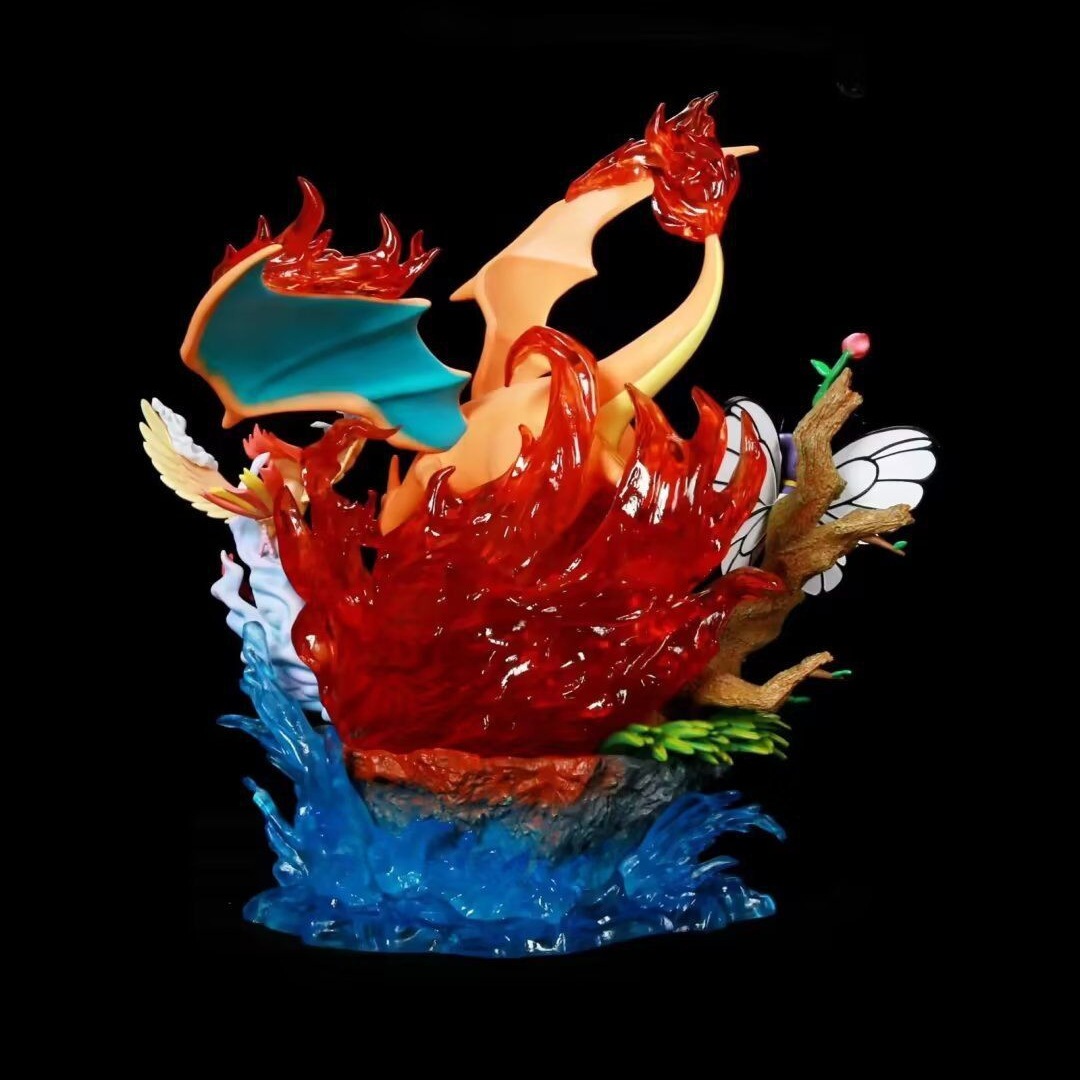 ペットの精霊gk小智全家福噴火龍ジャニ亀可発光アニメのフィギュア ペットの精霊gk小智全家福噴火龍ジャニ亀可発光アニメのフィギュア