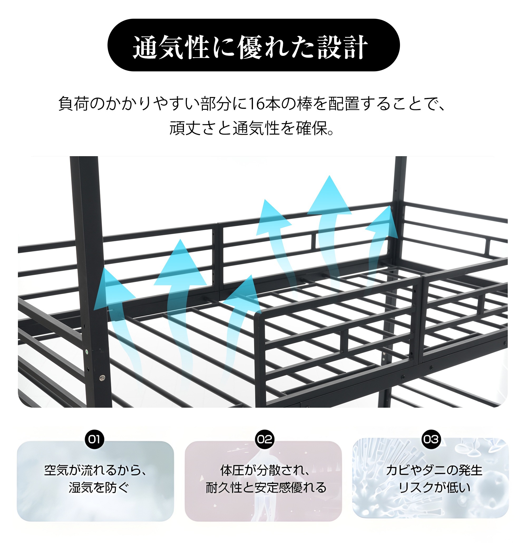 【国内発送&送·料·無·料】三段ベッド 子供 パイプ 三段ベッド 大人用 シングル ベッド パイプベッド 3段ベッド 分離可能 パイプベッド スチールベッド 二段ベッド 新作 コンパクト 省スペース