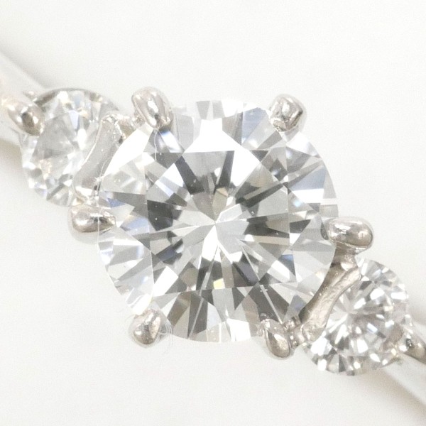 PT900 プラチナ リング 11号 ダイヤ 0.223 VS1 0.06 鑑定書 中古 PT900 プラチナ リング 11号 ダイヤ 0.223 VS1 0.06 鑑定書 中古