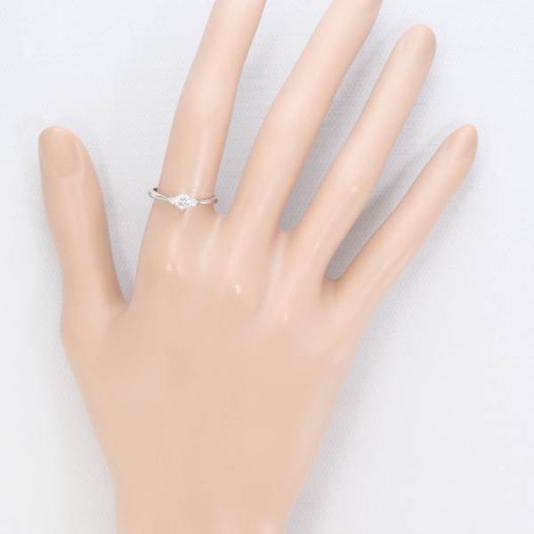 PT900 プラチナ リング 11号 ダイヤ 0.223 VS1 0.06 鑑定書 中古 PT900 プラチナ リング 11号 ダイヤ 0.223 VS1 0.06 鑑定書 中古