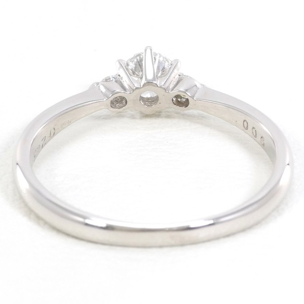 PT900 プラチナ リング 11号 ダイヤ 0.223 VS1 0.06 鑑定書 中古 PT900 プラチナ リング 11号 ダイヤ 0.223 VS1 0.06 鑑定書 中古