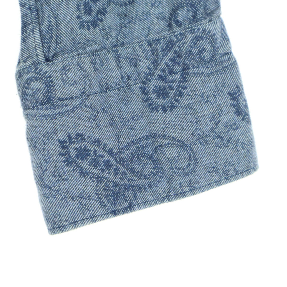 美品 イタリア製 総柄 長袖 コットンシャツ ブルー メンズ 古着 美品 イタリア製 総柄 長袖 コットンシャツ ブルー メンズ 古着