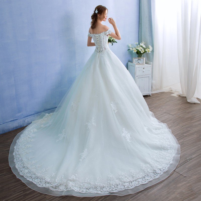 ウエディングドレス マタニティドレス 結婚式 お呼ばれ ウェディングドレス エンパイア 二次会 ロングドレス ブライダル 花嫁 トレーンドレス 大きいサイズ