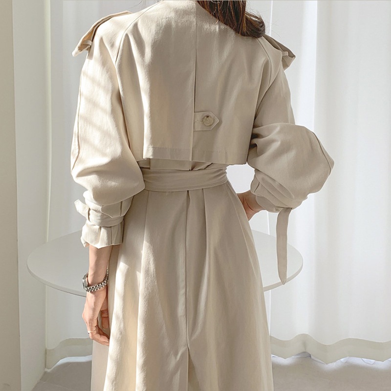 トレンチコート　ウエストベルト　２カラー　A989