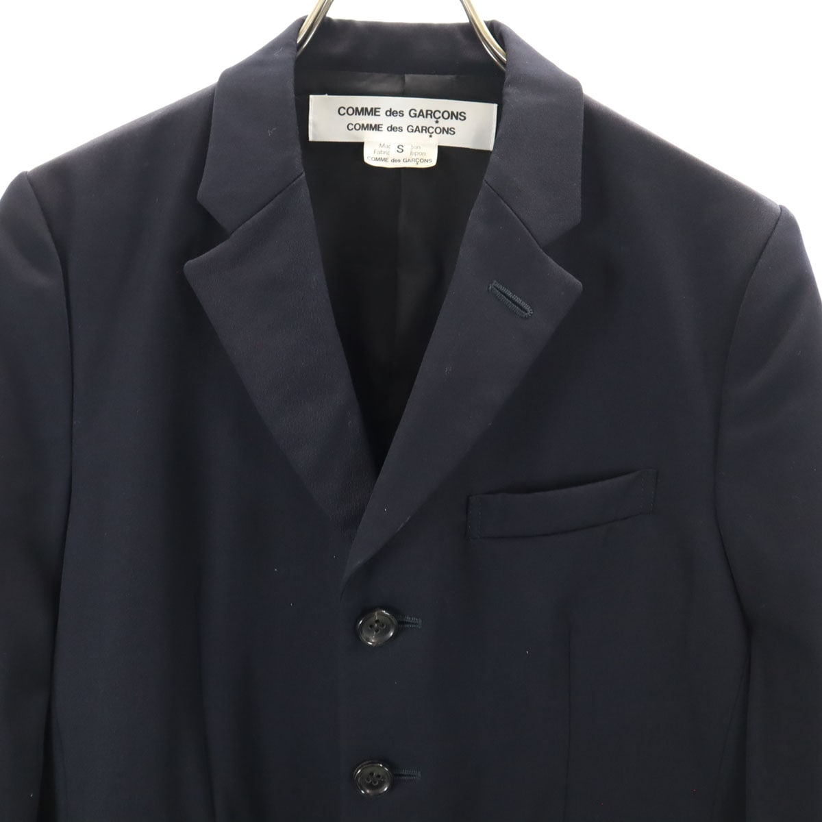 Comme des Garcons Comme des Garcons コムデギャルソンコムデギャルソン 2011年 日本製 ウールブレンド テーラードジャケット S ネイビー メンズ 古着 Comme des Garcons Comme des Garcons コムデギャルソンコムデギャルソン 2011年 日本製 ウールブレンド テーラードジャケット S ネイビー メンズ 古着