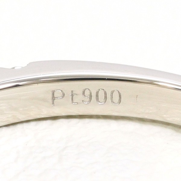 PT900 プラチナ リング 11号 ダイヤ 0.50 中古 PT900 プラチナ リング 11号 ダイヤ 0.50 中古