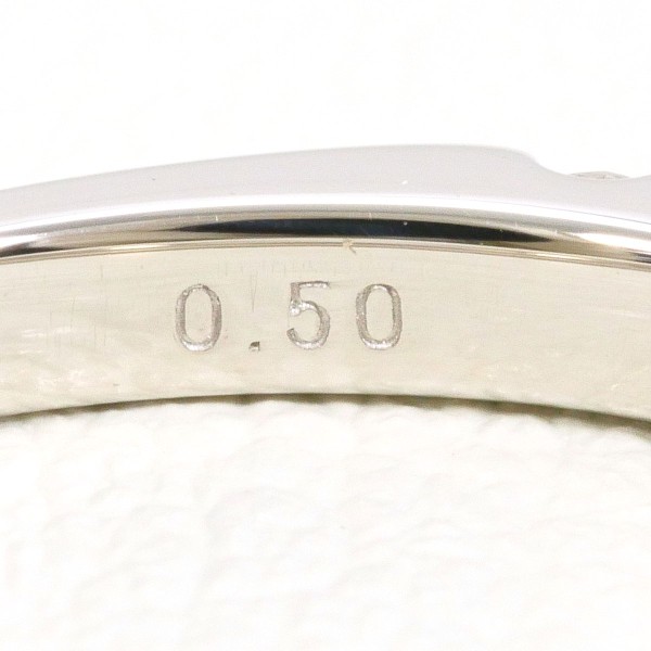 PT900 プラチナ リング 11号 ダイヤ 0.50 中古 PT900 プラチナ リング 11号 ダイヤ 0.50 中古
