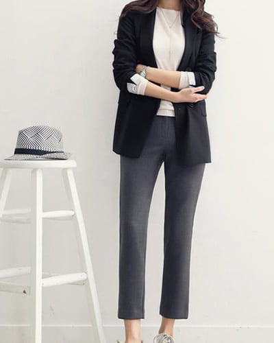 アウター 上着 ジャケット テーラードジャケット Ａライン ミドル丈 チュニック丈 無地 襟付き ダブルブレスト 体型カバー スタイルアップ 可愛い かわいい きれいめ 大人 上品 lout0464