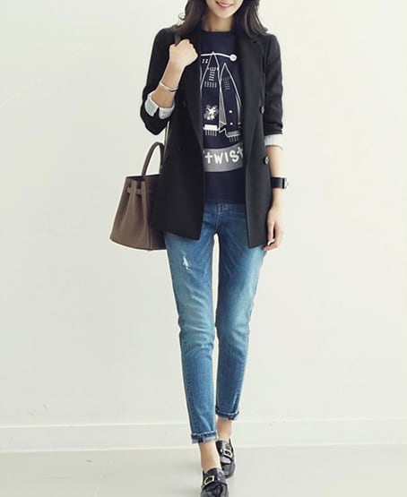 アウター 上着 ジャケット テーラードジャケット Ａライン ミドル丈 チュニック丈 無地 襟付き ダブルブレスト 体型カバー スタイルアップ 可愛い かわいい きれいめ 大人 上品 lout0464