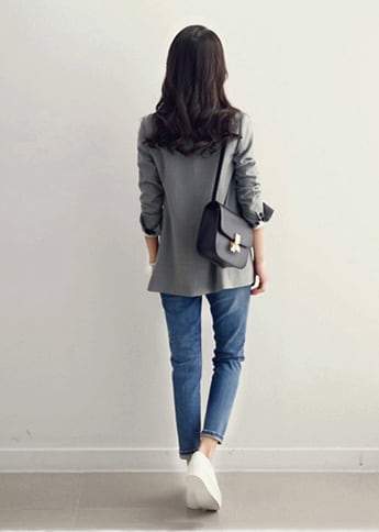 アウター 上着 ジャケット テーラードジャケット Ａライン ミドル丈 チュニック丈 無地 襟付き ダブルブレスト 体型カバー スタイルアップ 可愛い かわいい きれいめ 大人 上品 lout0464