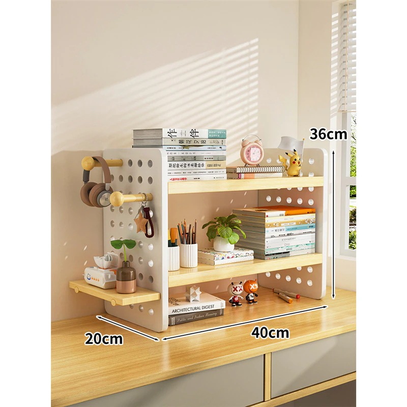 デスクトップシェルフデスクトップブックシェルフホームデスクストレージラックオフィスデスクワークステーション多層ディスプレイシェルフ