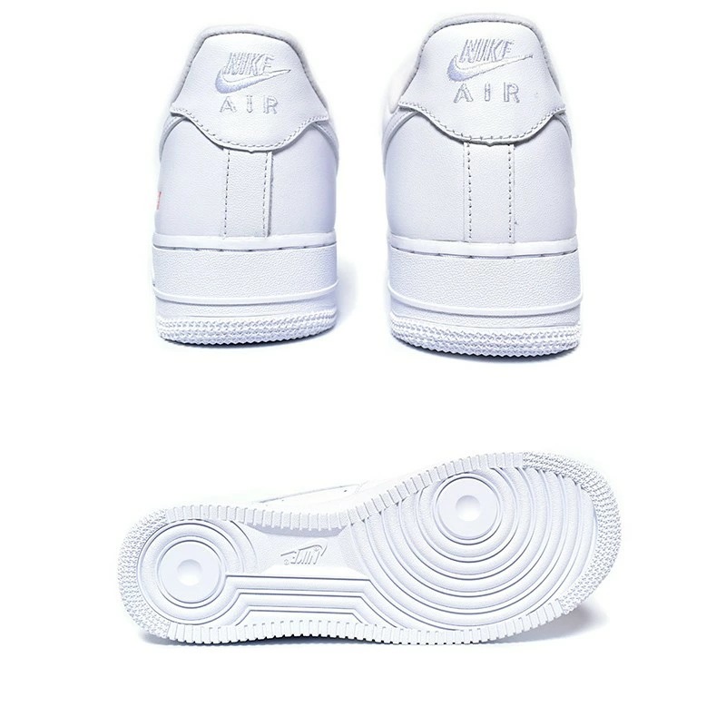 NIKE AIR FORCE 1 LOW / SUPREME WHITE RED ナイキ エアフォース 1 シュプリーム スニーカー ( 白 ホワイト AF1 ボックスロゴ コラボ メンズ CU9