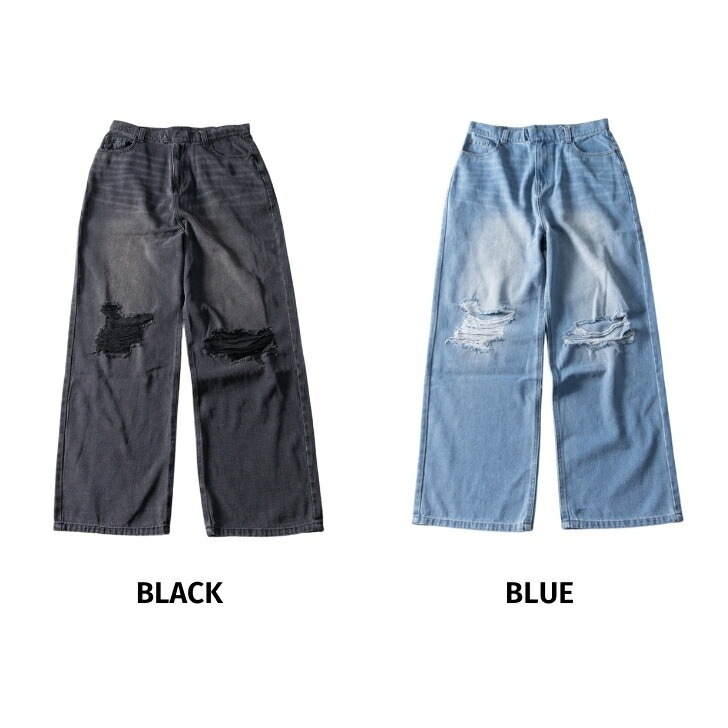 デニムパンツ ワイド ダメージ加工 ジーンズ デニム ワイドデニムパンツ ダメージデニムパンツ バギーデニムパンツ メンズ カジュアル ストリート お洒落 デニムパンツ ワイド ダメージ加工 ジーンズ デニム ワイドデニムパンツ ダメージデニムパンツ バギーデニムパンツ メンズ カジュアル ストリート お洒落