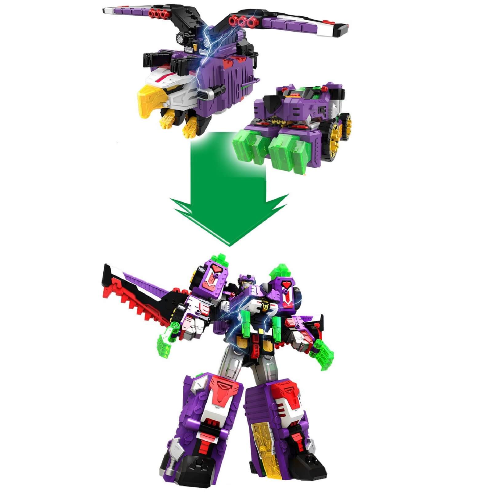 ミニ特攻隊ミニフォース イーグルライカンブイ イーグルライカンV オオカミワシビヒクル韓国変身ロボット玩具アクションフィギュア Miniforce Lycan V_1
