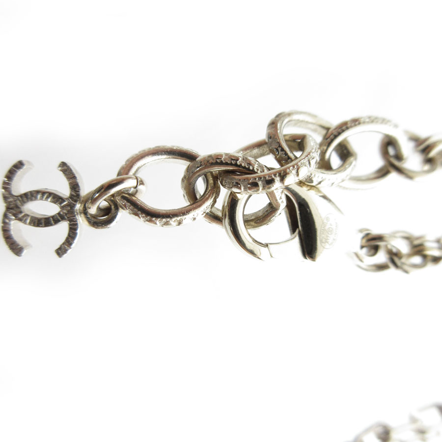 シャネル CHANEL ネックレス メタル/エナメル ゴールド/パープル レディース s0366a