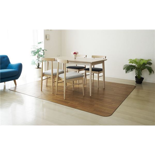 アキレス クッションフロアラグマット ベージュ 200x200cm