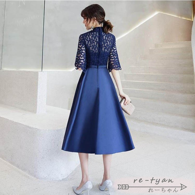 パーティードレス 結婚式 ウエディング ワンピース レース 大きいサイズ 大人 上品 お呼ばれ 食事会 二次会 披露宴 卒業式 成人式