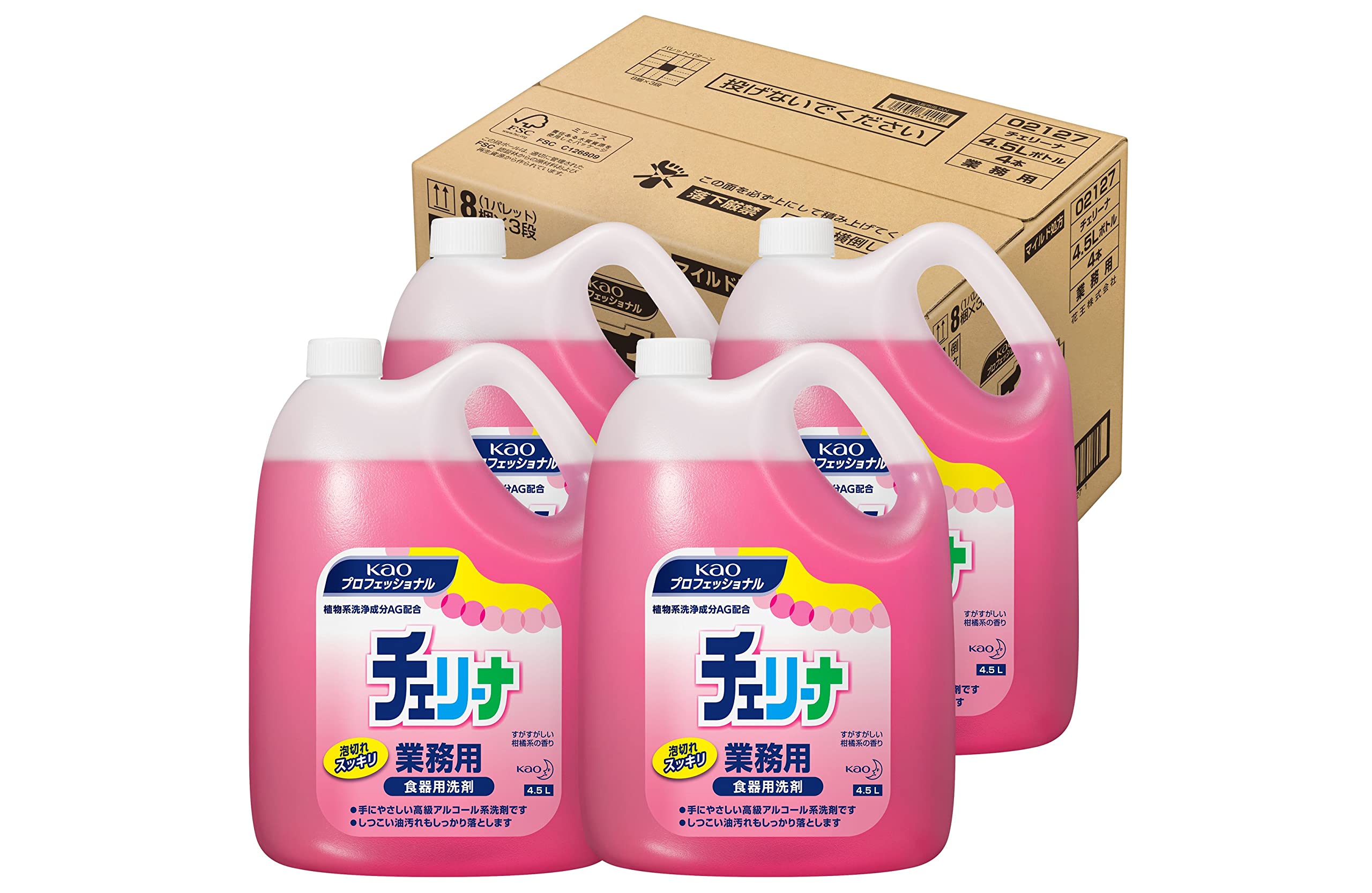 【大容量】 花王プロシリーズ(Kao Pro Series) 【ケース販売】 花王 チェリーナ 4.5L 梱販売用 業務用 食器用洗剤 花王プロフェッショナルサービス 【大容量】 花王プロシリーズ(Kao Pro Series) 【ケース販売】 花王 チェリーナ 4.5L 梱販売用 業務用 食器用洗剤 花王プロフェッショナルサービス
