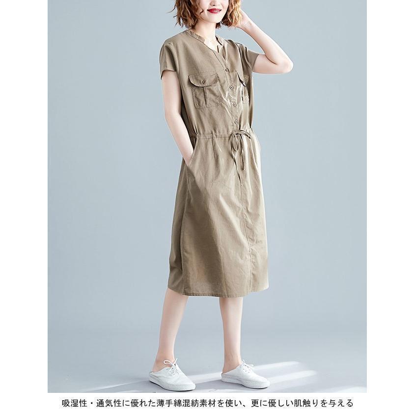 春 夏 ワンピース 半袖 薄手 シャツワンピ ロング 夏 女性 半袖ワンピース Vネック ウエスト調整可 ロングワンピ レトロ 着まわし 春 夏 ワンピース 半袖 薄手 シャツワンピ ロング 夏 女性 半袖ワンピース Vネック ウエスト調整可 ロングワンピ レトロ 着まわし