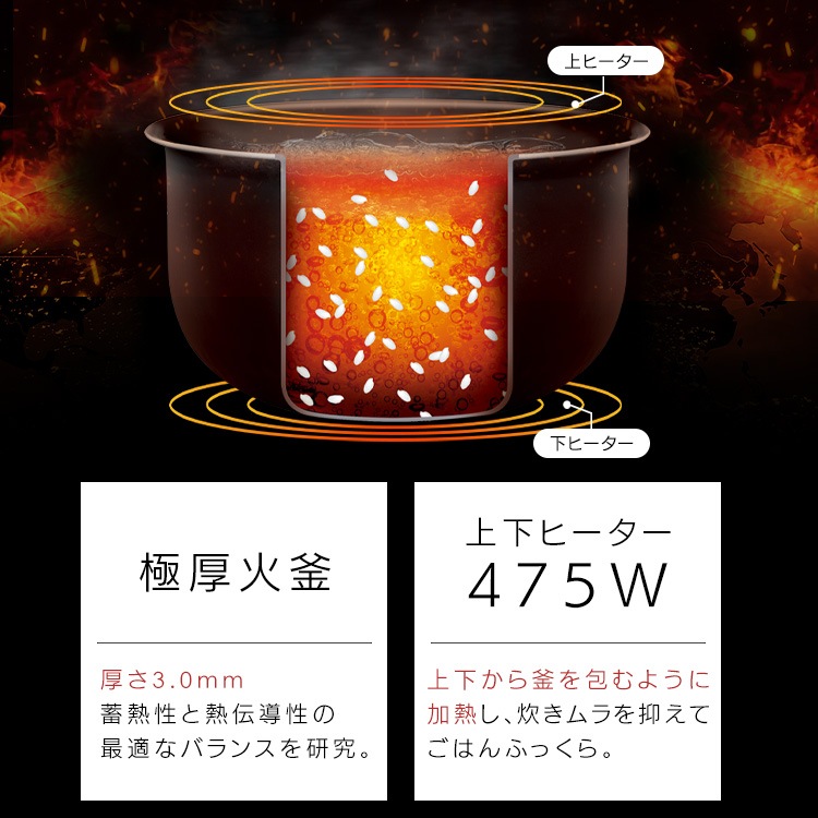 【公式】炊飯器 3合炊き 一人暮らし用 ミニ おしゃれ マイコン 炊飯ジャー シンプル おいしい 早炊き エコ炊飯 節電 マイコン炊飯器 新生活 RC-BMA30 * 【公式】炊飯器 3合炊き 一人暮らし用 ミニ おしゃれ マイコン 炊飯ジャー シンプル おいしい 早炊き エコ炊飯 節電 マイコン炊飯器 新生活 RC-BMA30 *