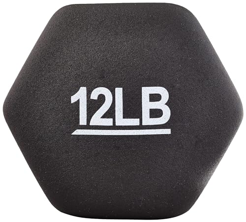 Amazonベーシック ダンベル ネオプレンダンベルブラック5.4kg (2個セット)