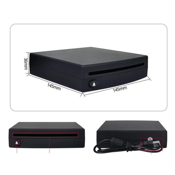 汎用車両DVD DVDプレーヤー外部USB拡張ケーブルコンパクトコンピュータ用シンプルなアセンブリプラグとプレイポータブル_4