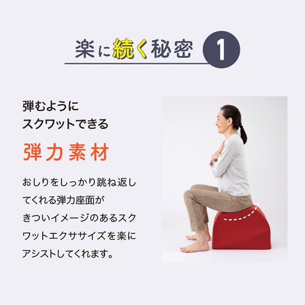 ワイドスクワットホッパー (送料無料) スクワット 筋トレ エクササイズ クッション 運動 ダイエット 開脚 ストレッチ ウエスト 下半身 お尻 裏もも 内もも 美姿勢