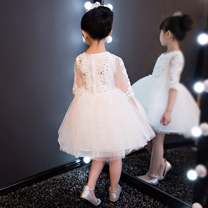 子供ドレス フラワーガール ドレス ミニ 子どもドレス ピアノ発表会 フォーマル 入園式 七五三 子_1