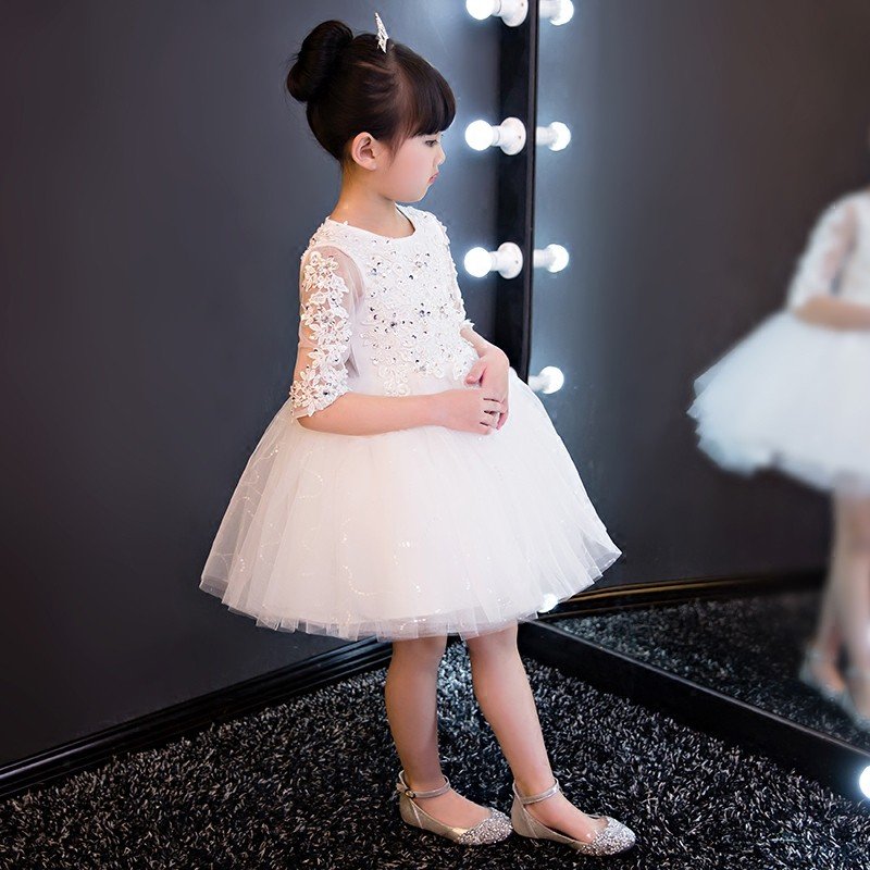 子供ドレス フラワーガール ドレス ミニ 子どもドレス ピアノ発表会 フォーマル 入園式 七五三 子_2