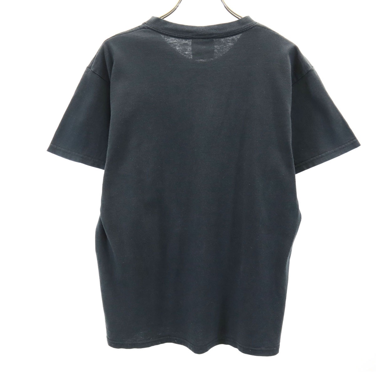 90s USA製 オールド 白タグ 半袖 Tシャツ S ブラック メンズ 古着