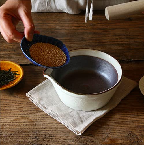 かもしか道具店 すりバチ 大きめ 日本製 萬古焼 陶器 底が平ら (すりバチ大きめ(黒)) かもしか道具店 すりバチ 大きめ 日本製 萬古焼 陶器 底が平ら (すりバチ大きめ(黒))