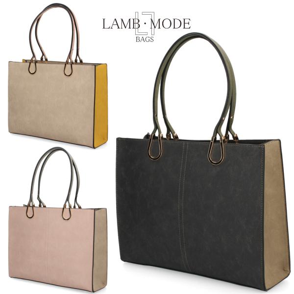 トートバッグ レディース 大きめ 通勤 通学 A4 ファスナー付き 仕切り 自立 肩掛け おしゃれ きれいめ バッグ 大容量 黒 37882T ラムモード LAMB MODE トートバッグ レディース 大きめ 通勤 通学 A4 ファスナー付き 仕切り 自立 肩掛け おしゃれ きれいめ バッグ 大容量 黒 37882T ラムモード LAMB MODE