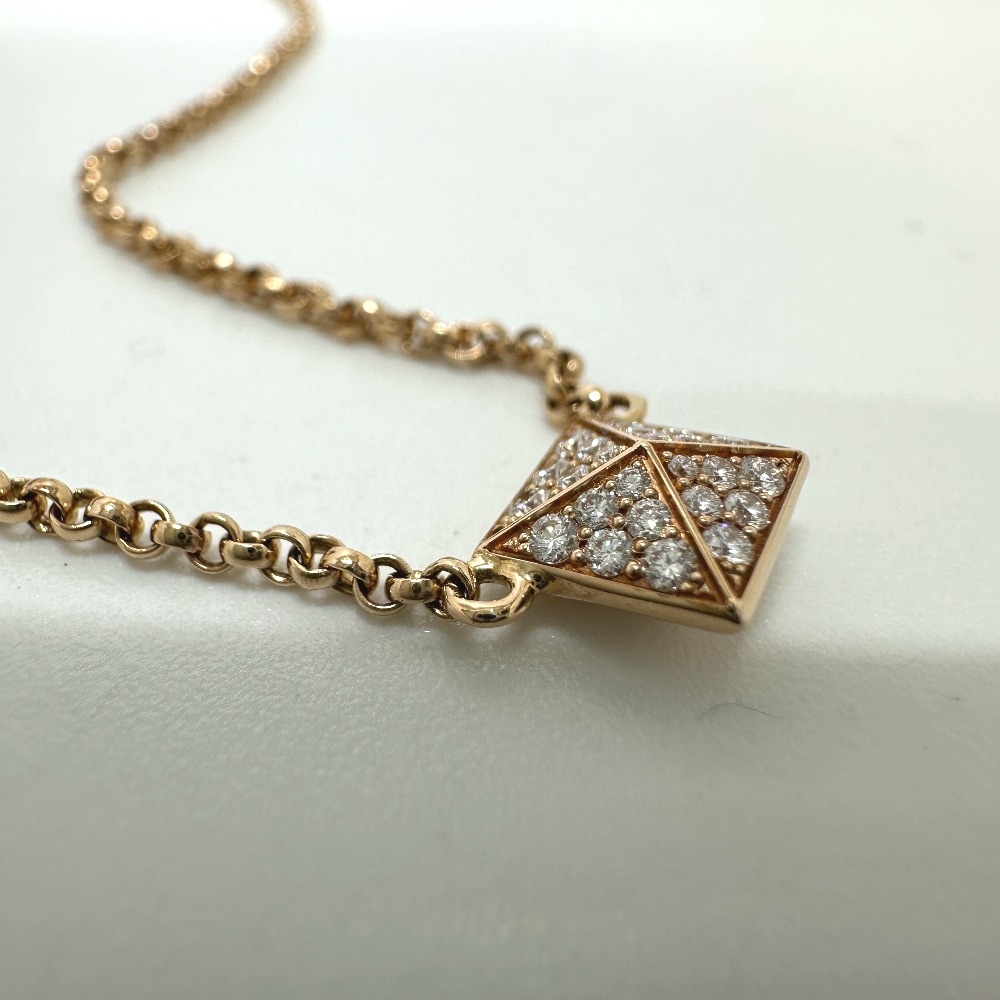 ネックレス H223205B 0040 エルメス・クルー・ドゥ・H PM 1チェーン ダイヤ PG K18PG ゴールド