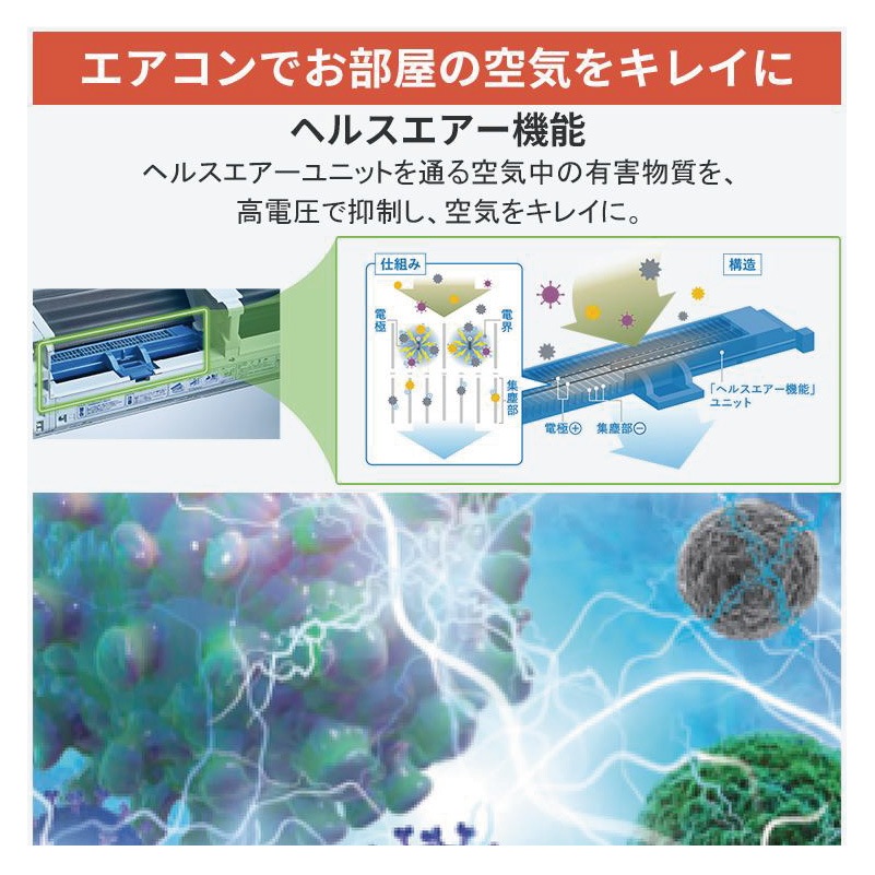 エアコン 14畳用 霧ヶ峰 2026年モデル NXVシリーズ ピュアホワイト 壁掛け 暖房 単相200V MSZ-NXV4026S-W【お取り寄せ品】_7