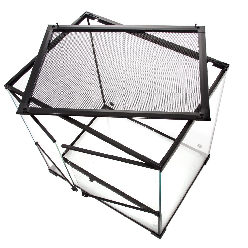 爬虫類ケージ　テラスペース　６０X４５X６０ｃｍ　穴２つあり　ドレン付き　＋　アクロ　ＲＥＣＴＡＮＧＬＥ　ＬＥＤ　ＢＲＩＧＨＴ　６００　ＣＲＣ17―15―05―60―00_3