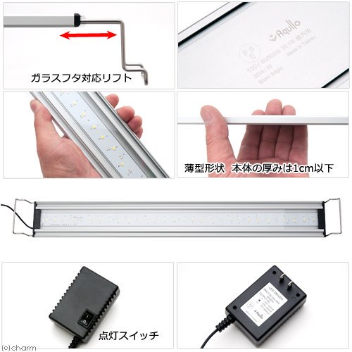 爬虫類ケージ　テラスペース　６０X４５X６０ｃｍ　穴２つあり　ドレン付き　＋　アクロ　ＲＥＣＴＡＮＧＬＥ　ＬＥＤ　ＢＲＩＧＨＴ　６００　ＣＲＣ17―15―05―60―00_5