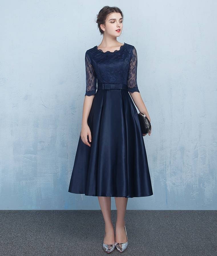 パーティードレス 結婚式 二次会 ワンピース 結婚式 お呼ばれドレス ドレス 結婚式 お呼ばれ 結婚式 パーティードレス 袖あり 大きいサイズ 黒 レース ワンピース レース 結婚式 ドレス お呼ばれ｜詳細画像